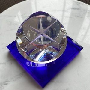 “The Star” glass paperweight